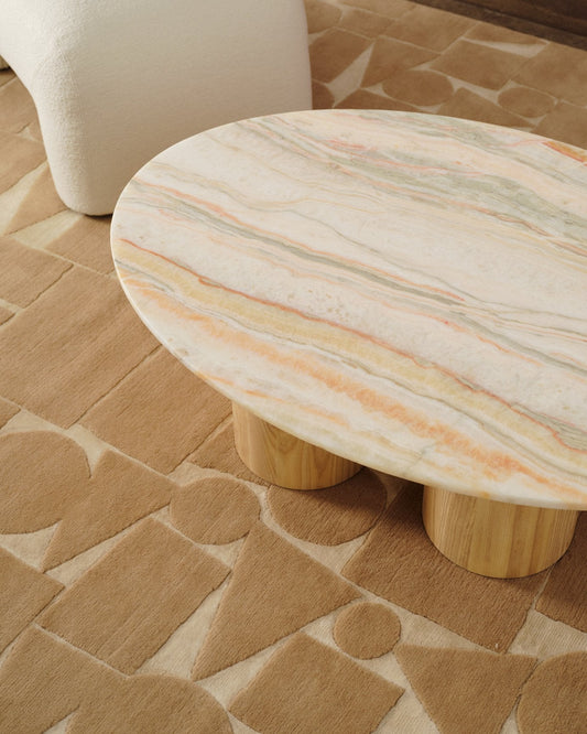 Pillar Coffee Tabletop - Calacatta Viola