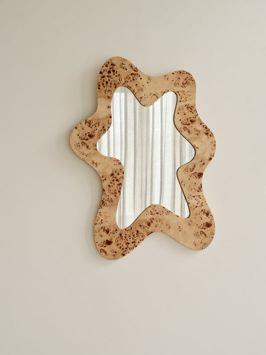 Ditto mirror in burl