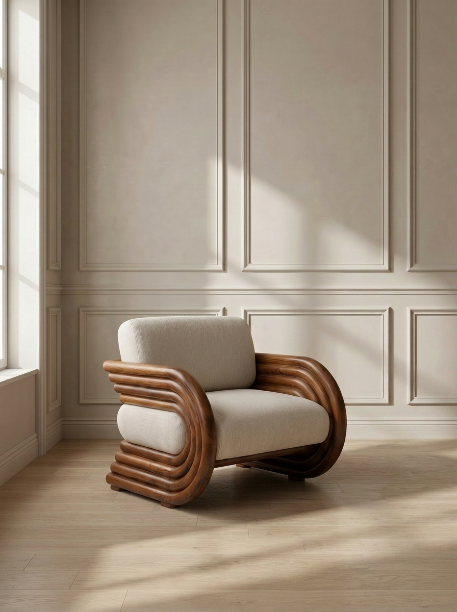 Incline Sunbed - Duck Stripe (Pearl)
