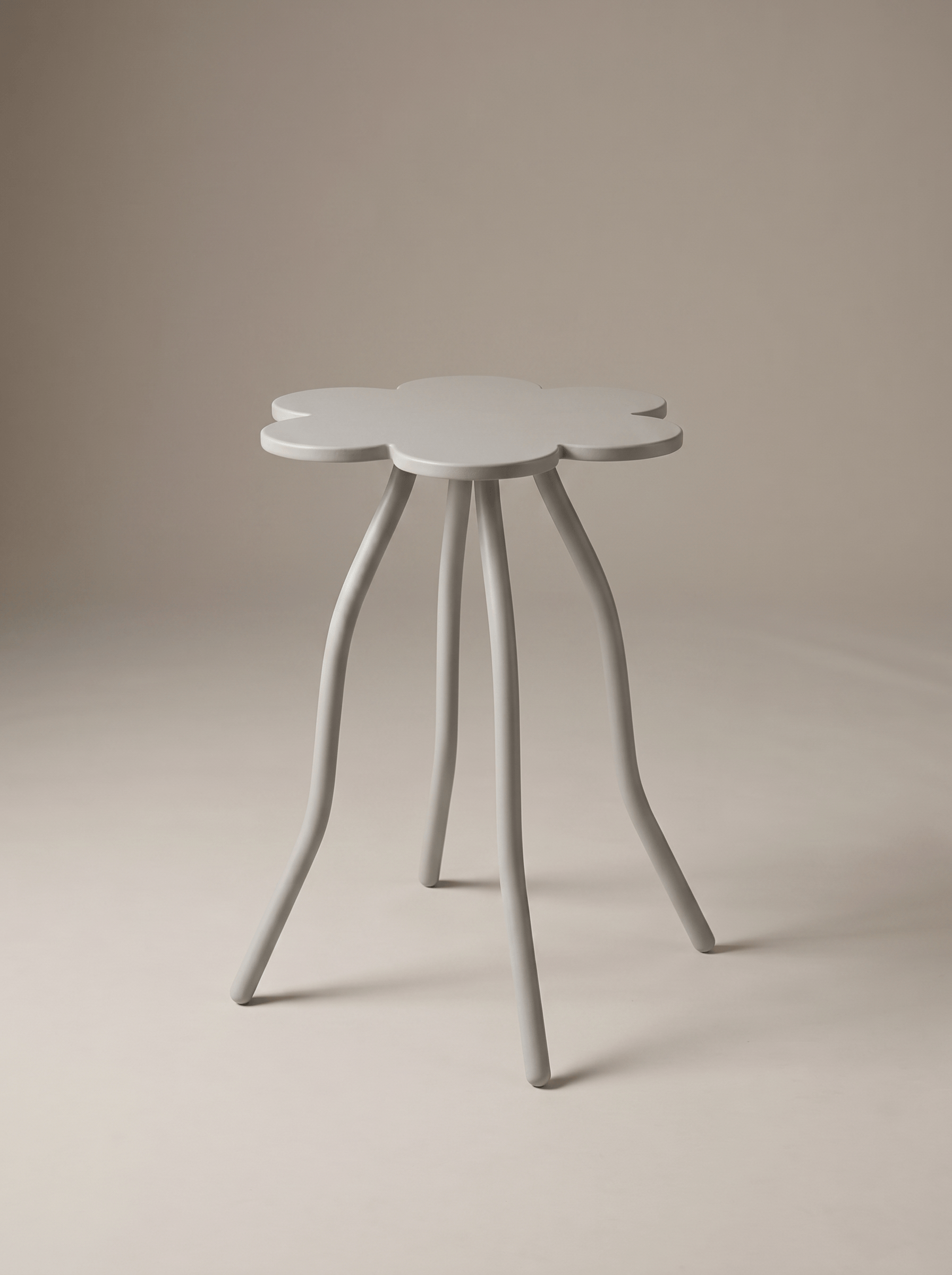 Calyx Stool side view | Cast aluminium designer stool | fform Sydney