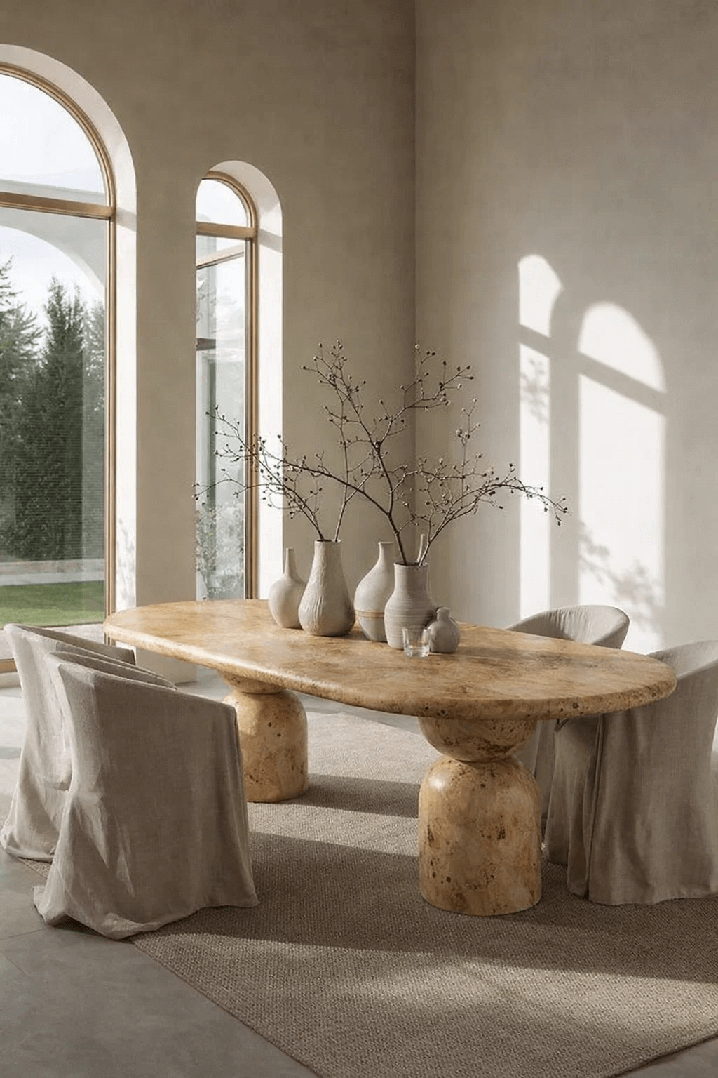 Helios Burl Dining Table