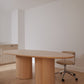 Offset Dining Table - timber