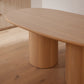 Offset Dining Table - timber