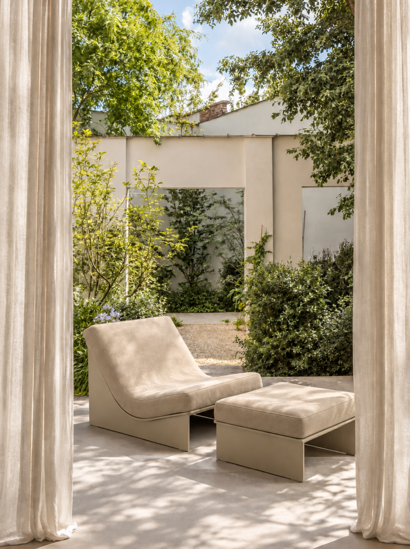 Sable Outdoor Lounge Chair in situ