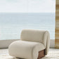 Boba armchair, light oak base