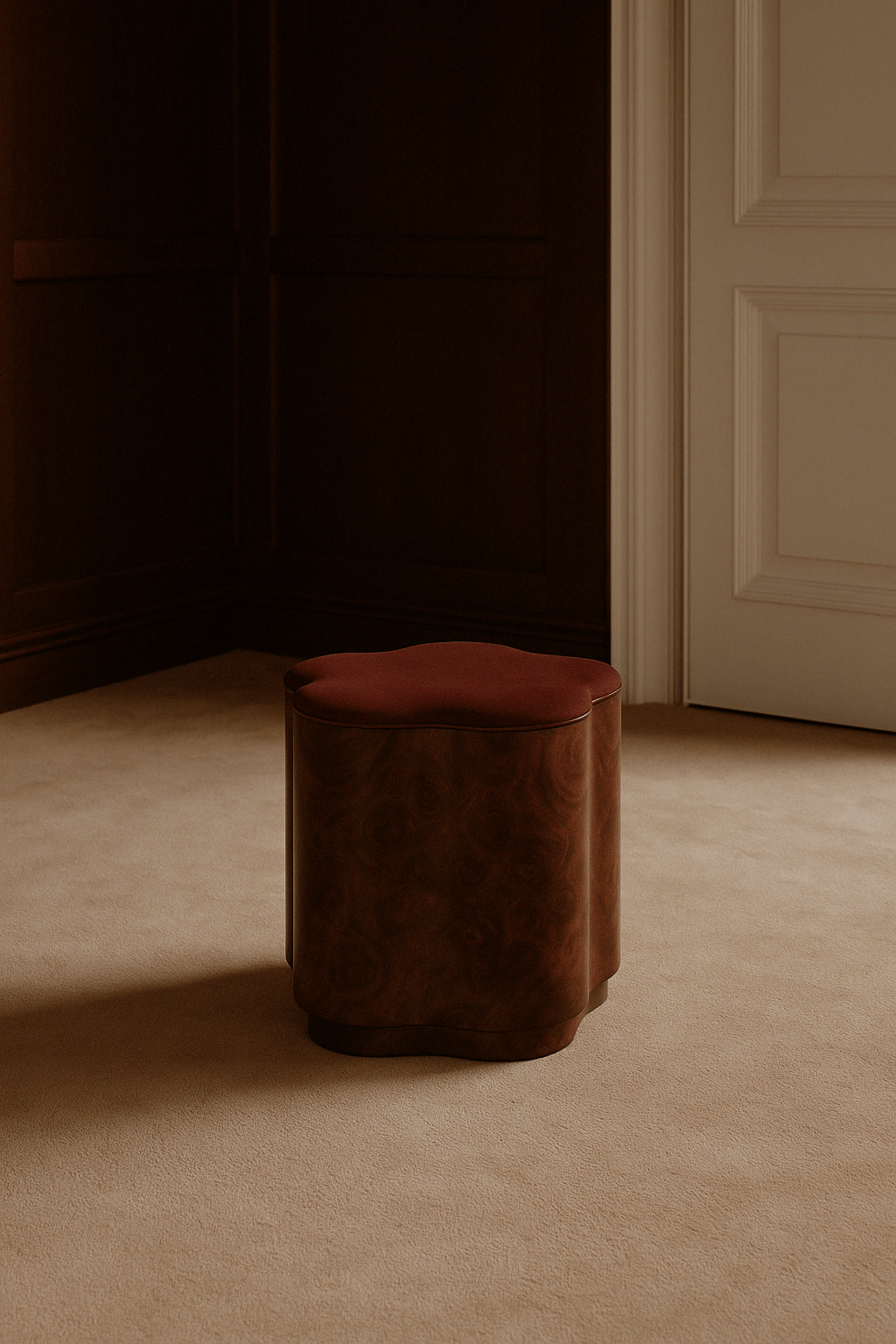 Ditto Stool in burl