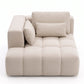 Geo Sofa, left corner chaise front view