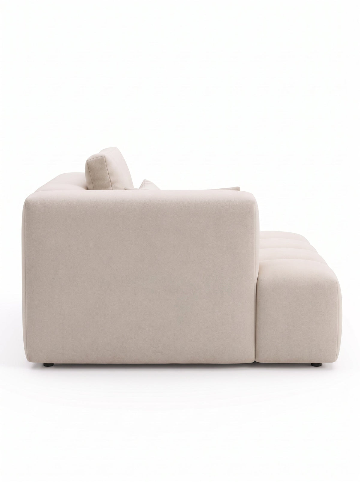 Geo Sofa, left corner chaise side view