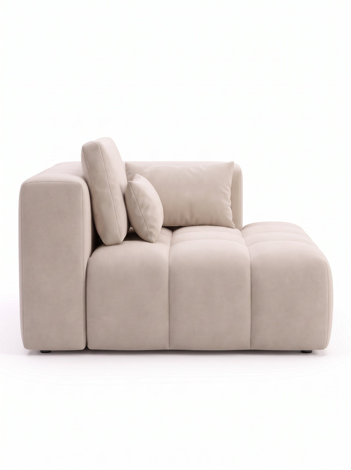 Geo Sofa, right corner chaise side view