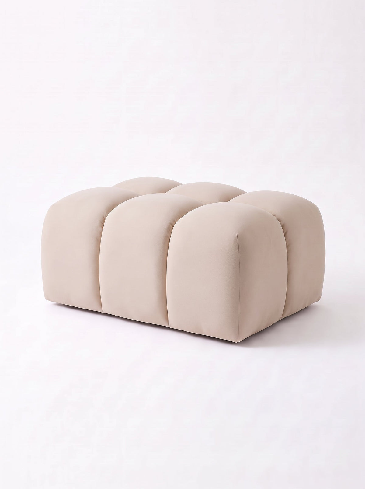Geo Sofa, ottoman hero view