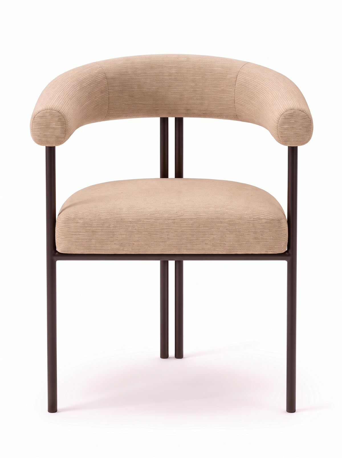 Hoop Dining Chair in Intaglio Sandstone and Bronze, second view