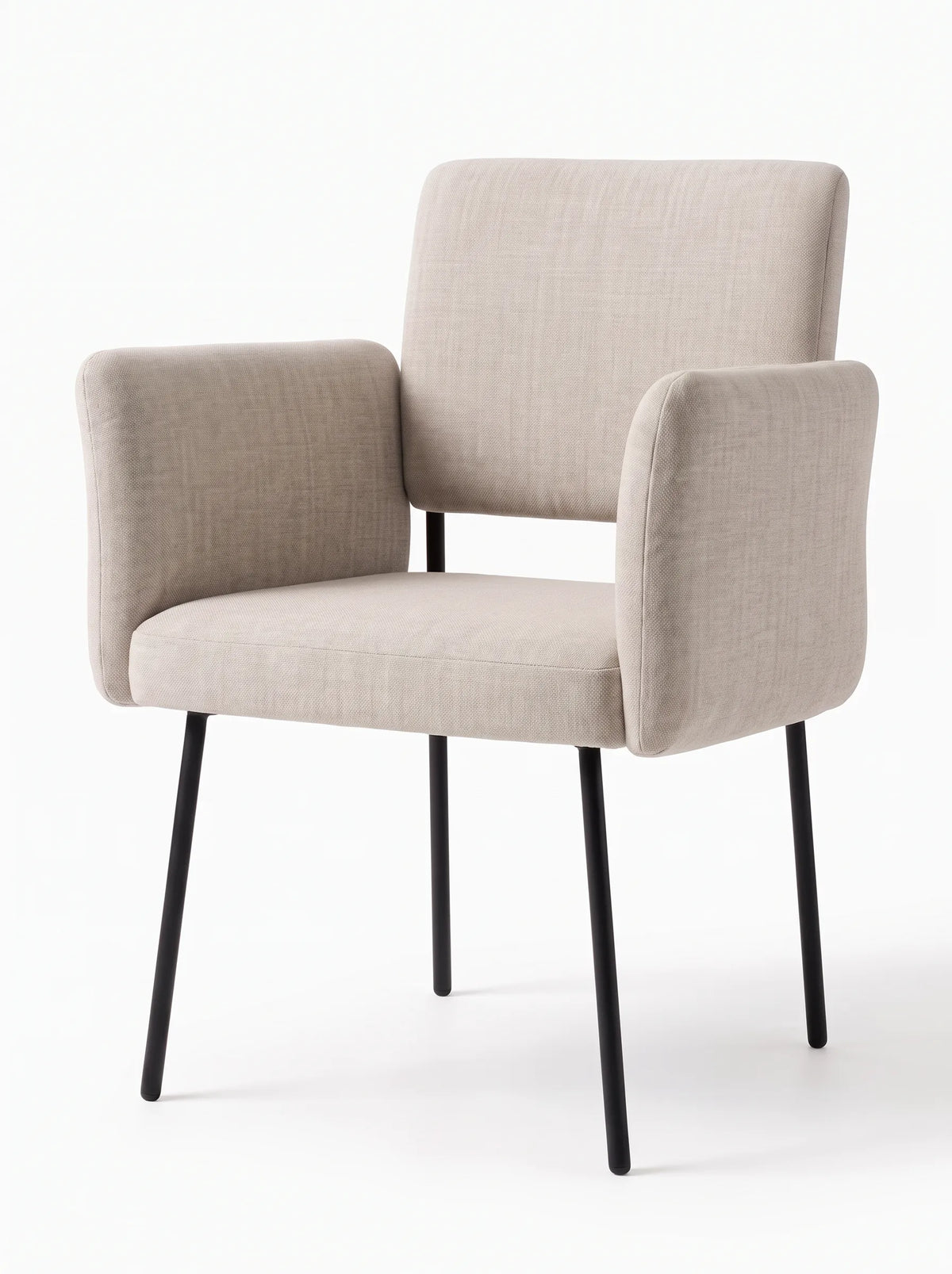 Hugs Dining Chair - Armrest - Outdoor - Cast (Pumice)