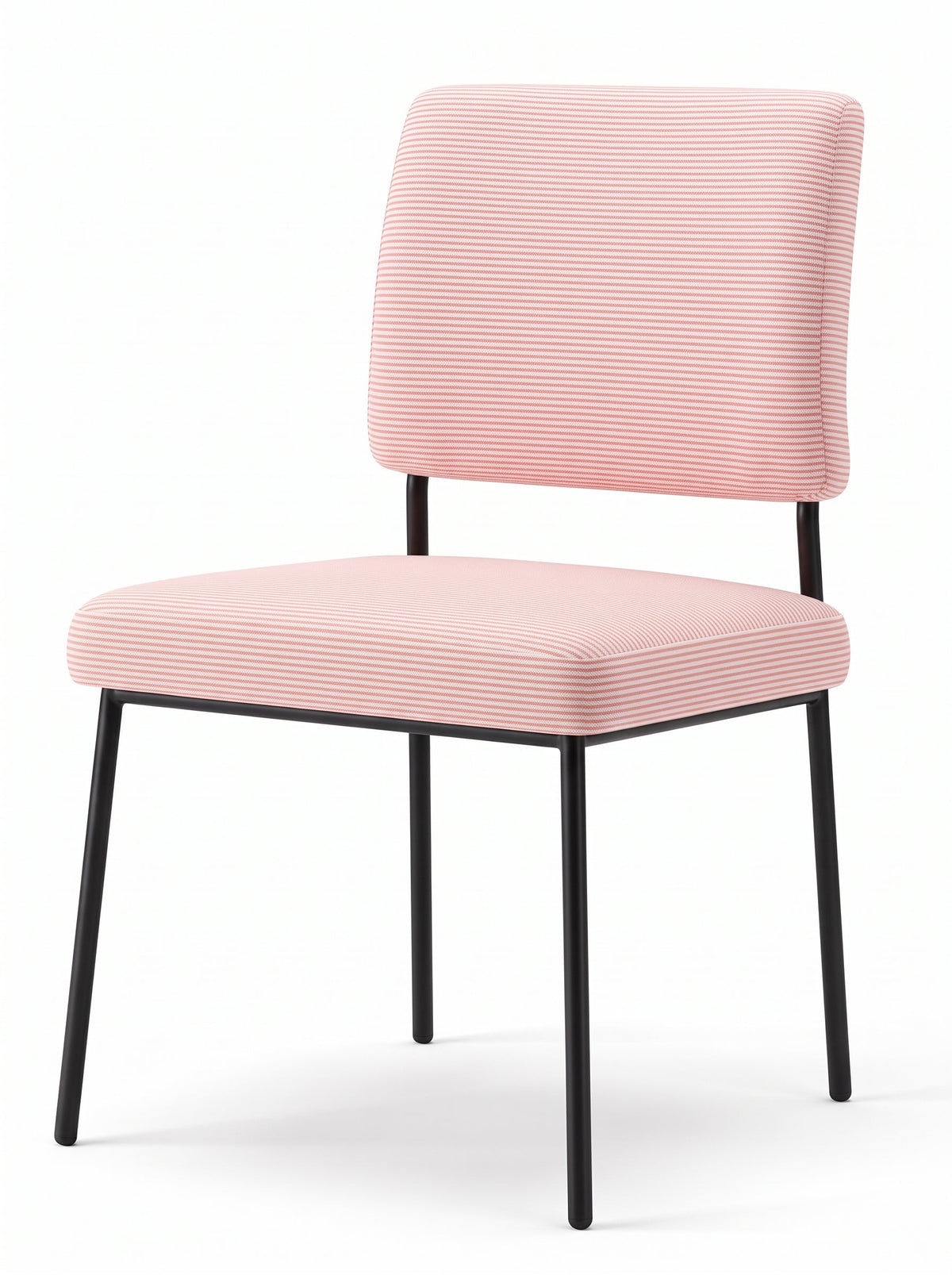Hugs Dining Chair - No Armrest - Outdoor - Duck Stripe (Morganite)