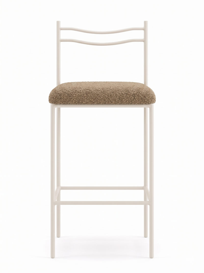 Linea Stool Outdoor - Airlie Pink Clay - front