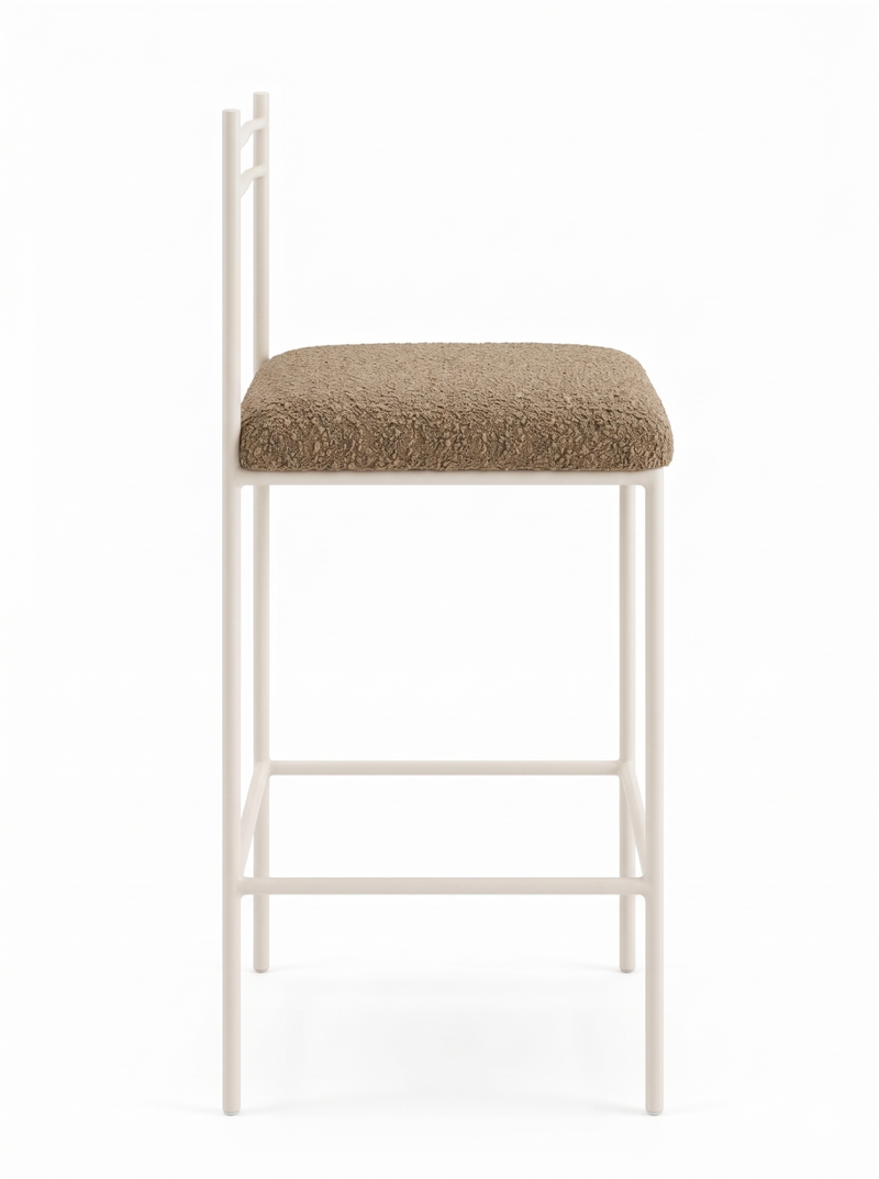 Linea Stool Outdoor - Airlie Pink Clay - side