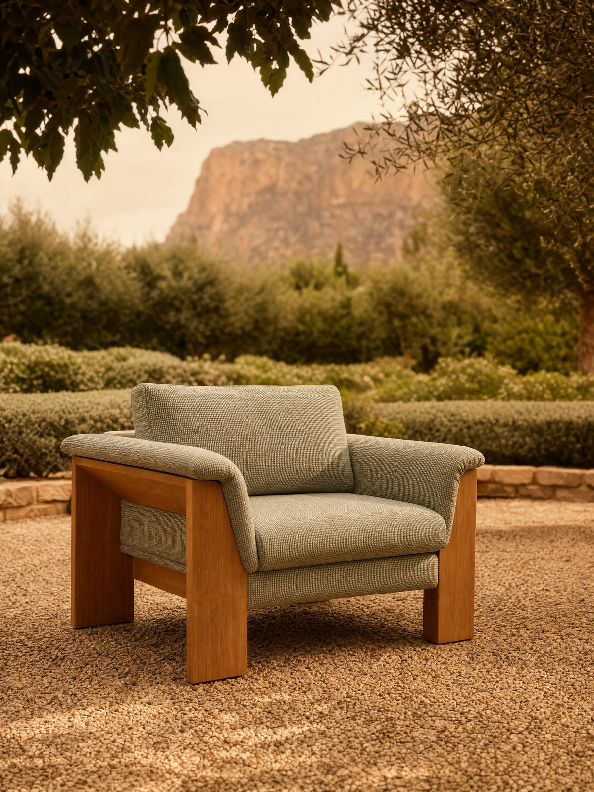 Mesa Armchair - Outdoor in Slow Spirea