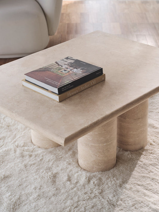 Nille coffee table in stone
