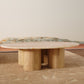 Pillar Coffee Tabletop only in rainbow onyx