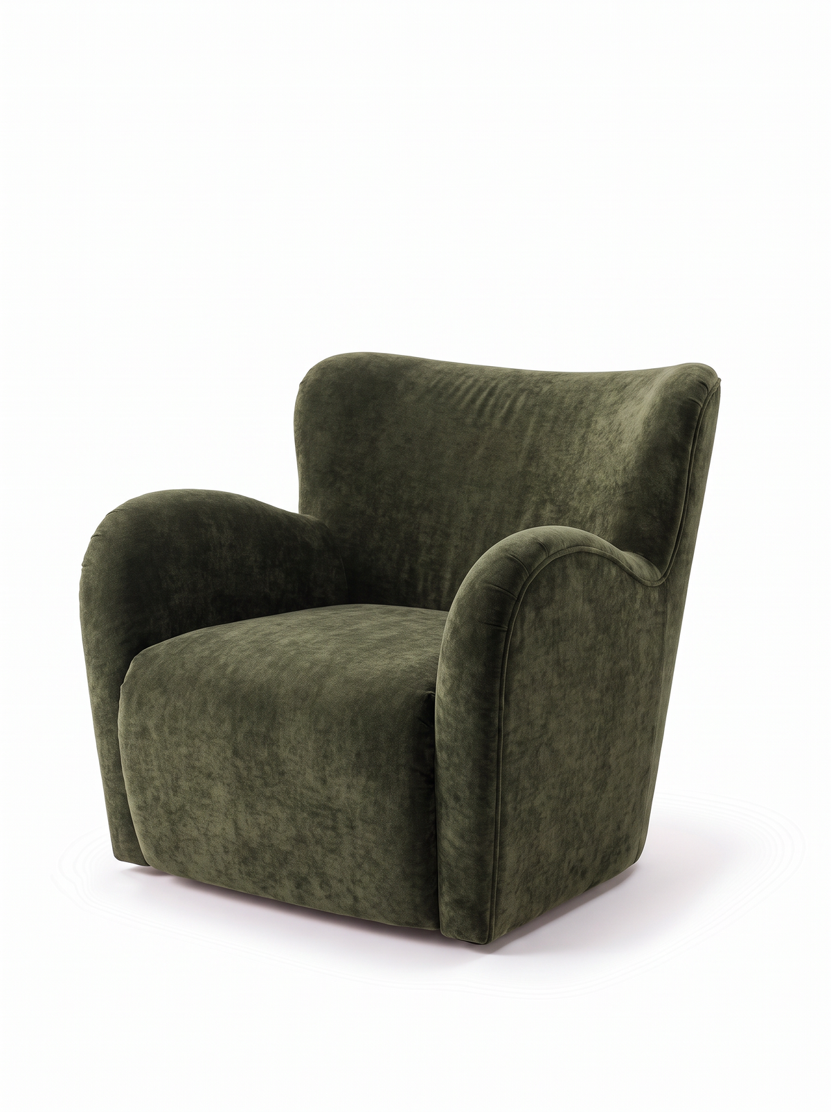 Plume Armchair in Kariega Olive