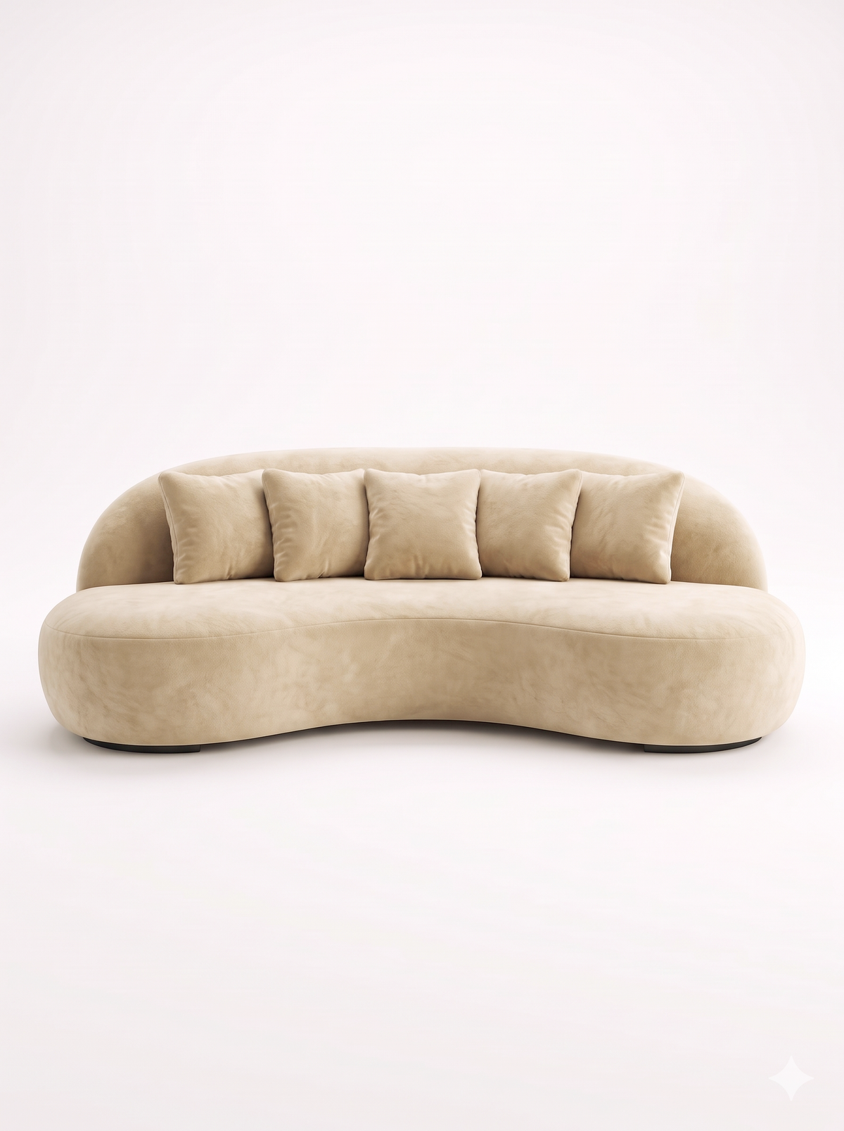 Puff Sofa 2.0 in Butter Velvet Sand