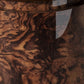 Dark Burlwood timber swatch, gloss oil