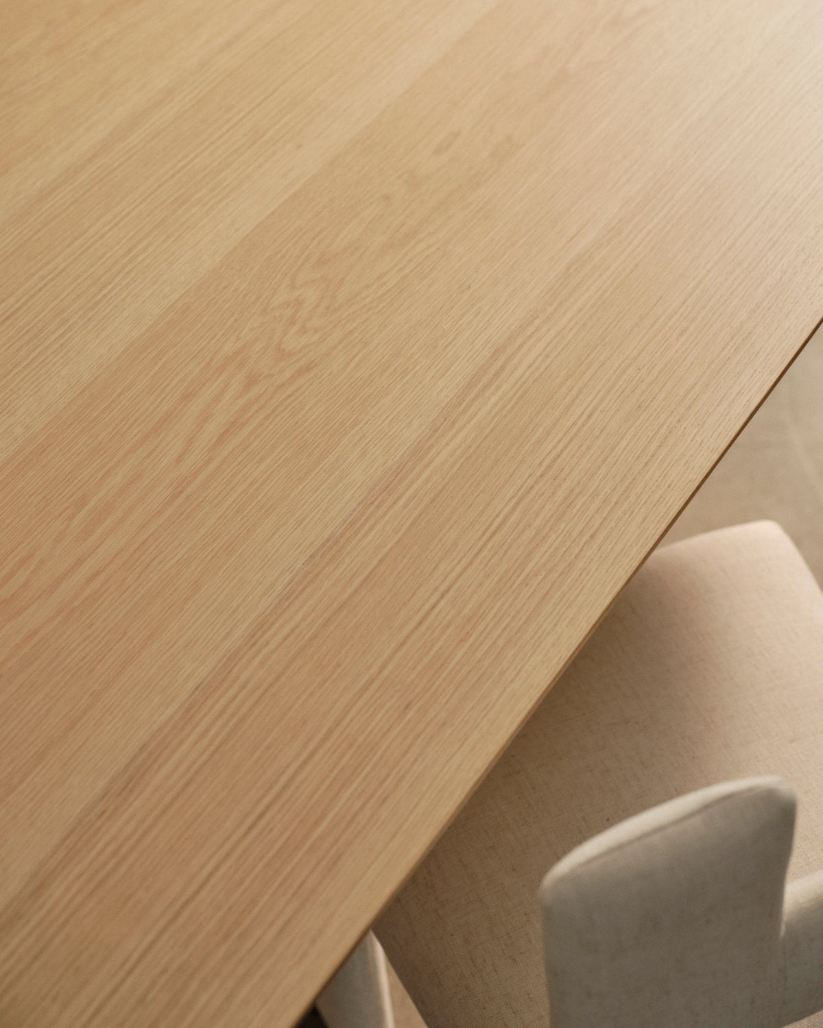 Walnut Ripple Dining Table 290, top view