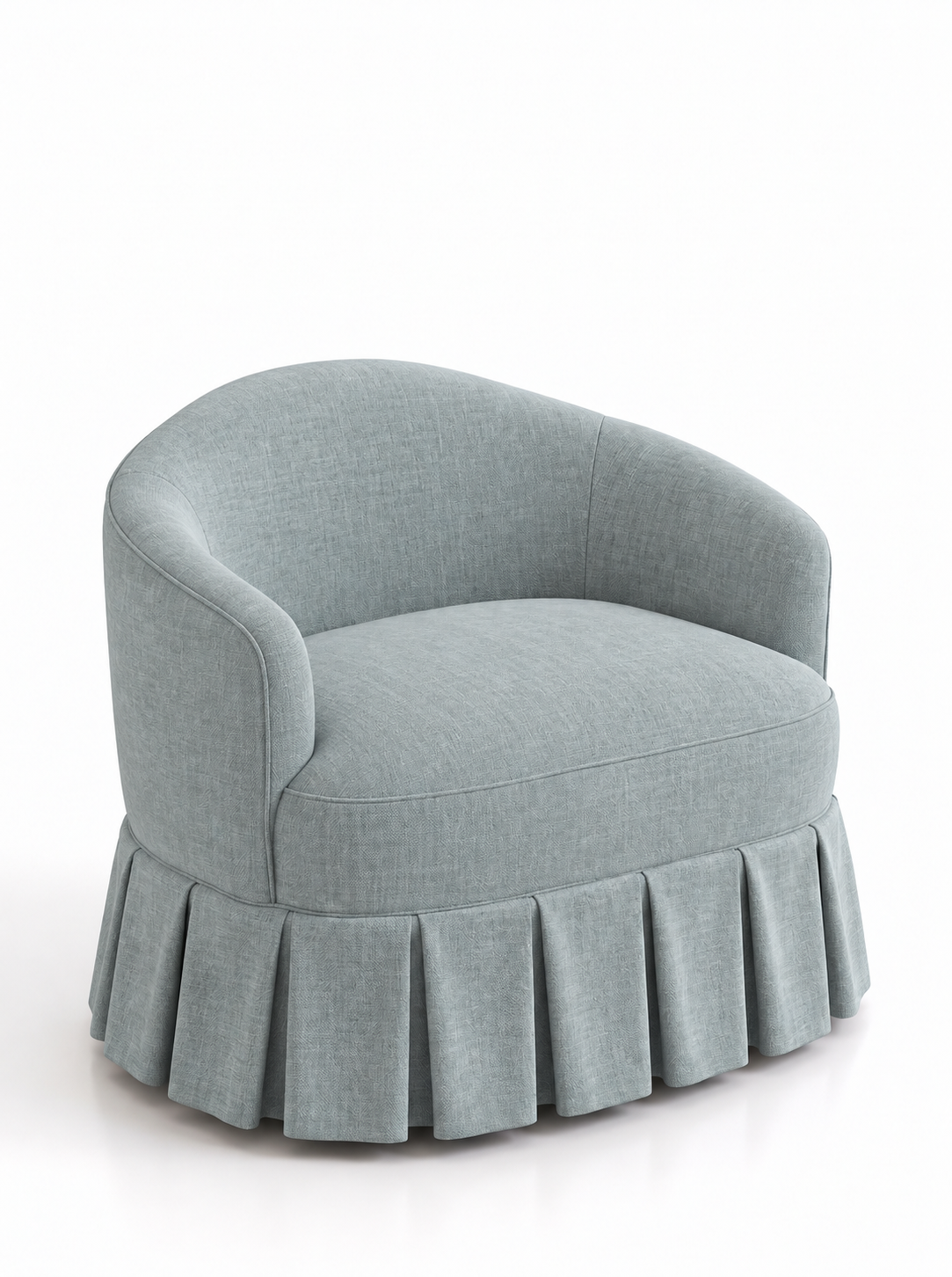 Frill Armchair in Dion Frost